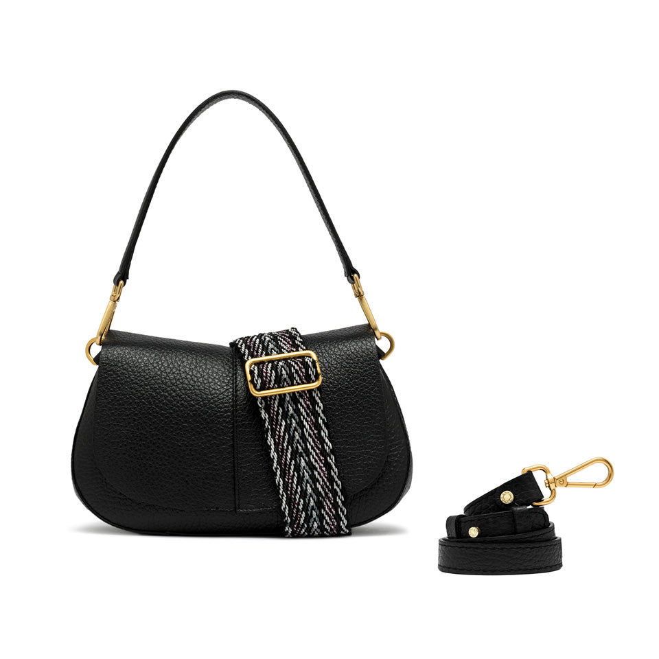 Gianni Chiarini borsa a spalla in pelle "Helena Round" Nero BS11088TKL-NASPM.001 NERO