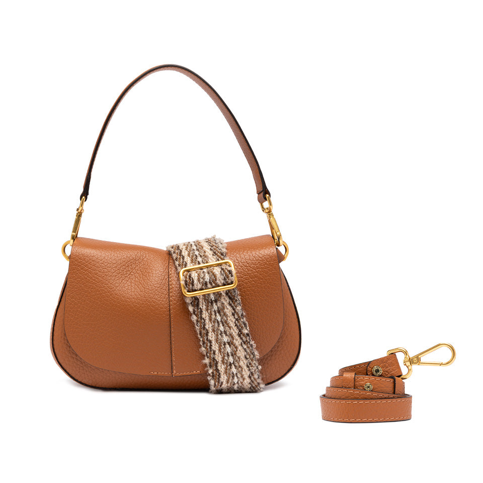 Gianni Chiarini borsa a spalla in pelle "Helena Round" Cuoio BS11088TKL-NASPM.206 CUOIO