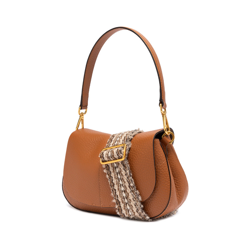 Gianni Chiarini borsa a spalla in pelle "Helena Round" Cuoio BS11088TKL-NASPM.206 CUOIO