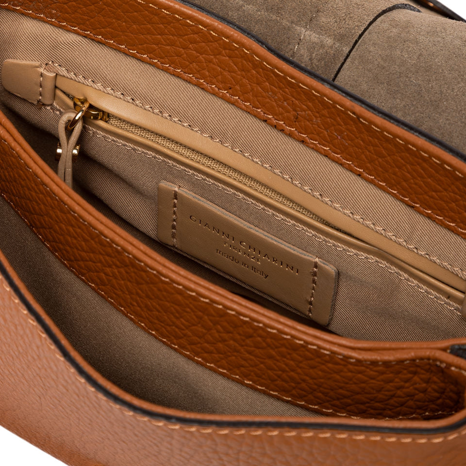 Gianni Chiarini borsa a spalla in pelle "Helena Round" Cuoio BS11088TKL-NASPM.206 CUOIO