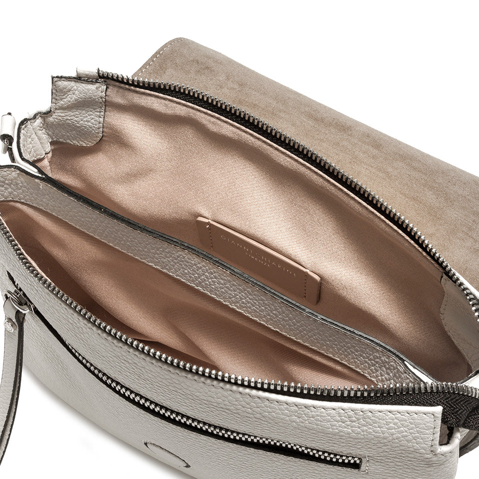 Gianni Chiarini borsa a tracolla in pelle "Three" Bianco BS4364COMM GRN.3890 MARBLE