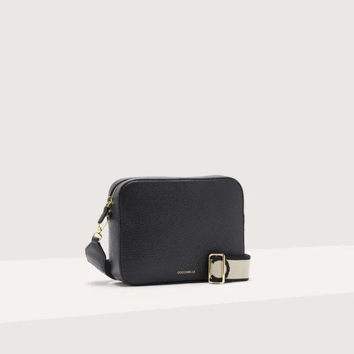 Coccinelle borsa a tracolla in pelle "Tebe" Nero E5MN555M301.001 NOIR