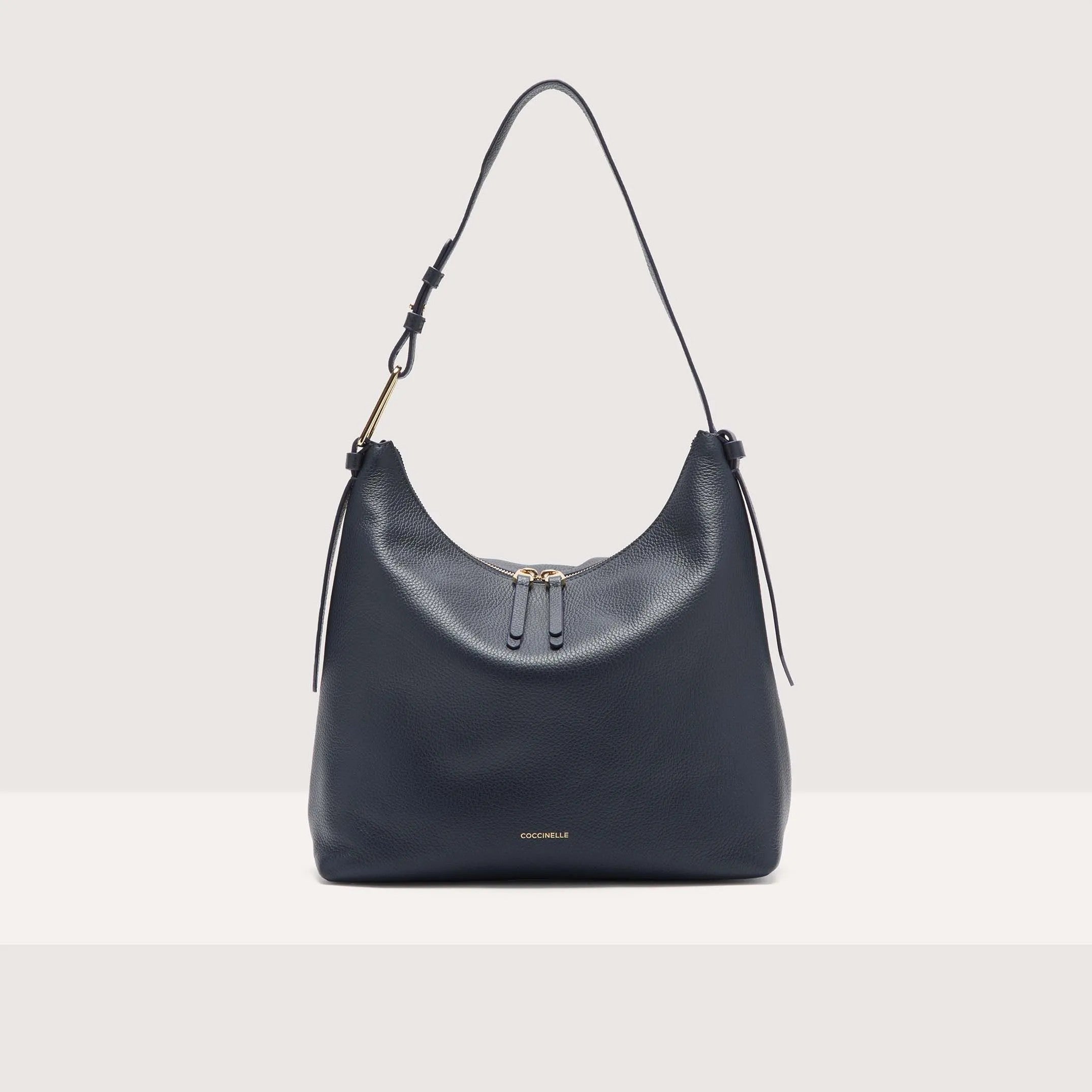 Coccinelle borsa a spalla in pelle "Malory" Blu E1R1K130201.B29 MIDNIGHT BLUE