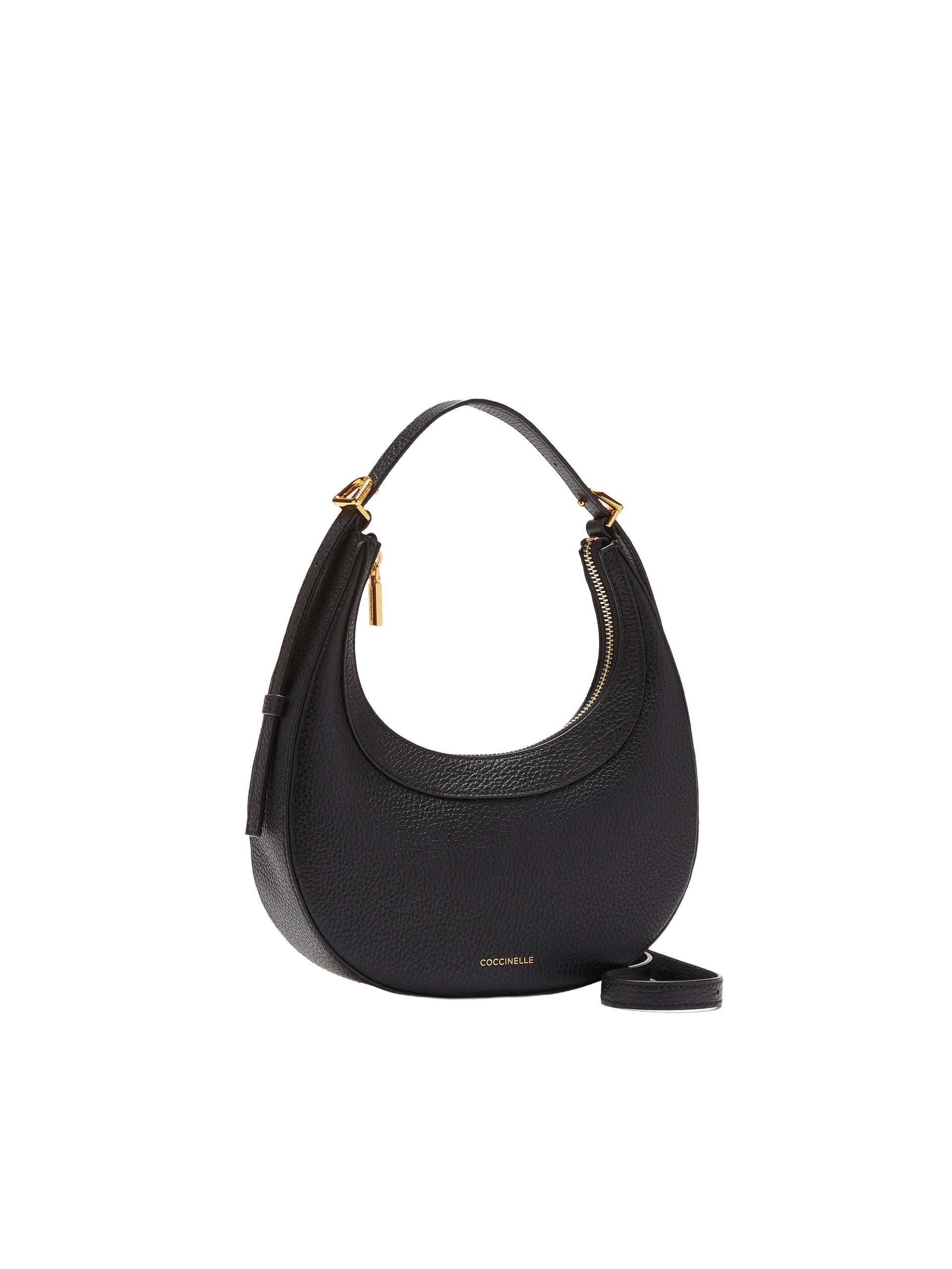 Coccinelle borsa a spalla in pelle "Whisper" Nero E5PIP530101.001 NOIR