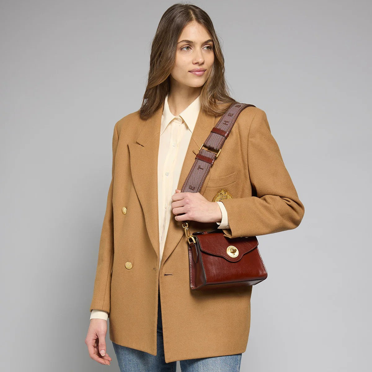 The Bridge borsa a mano in pelle "Irene" Marrone 04520501.14