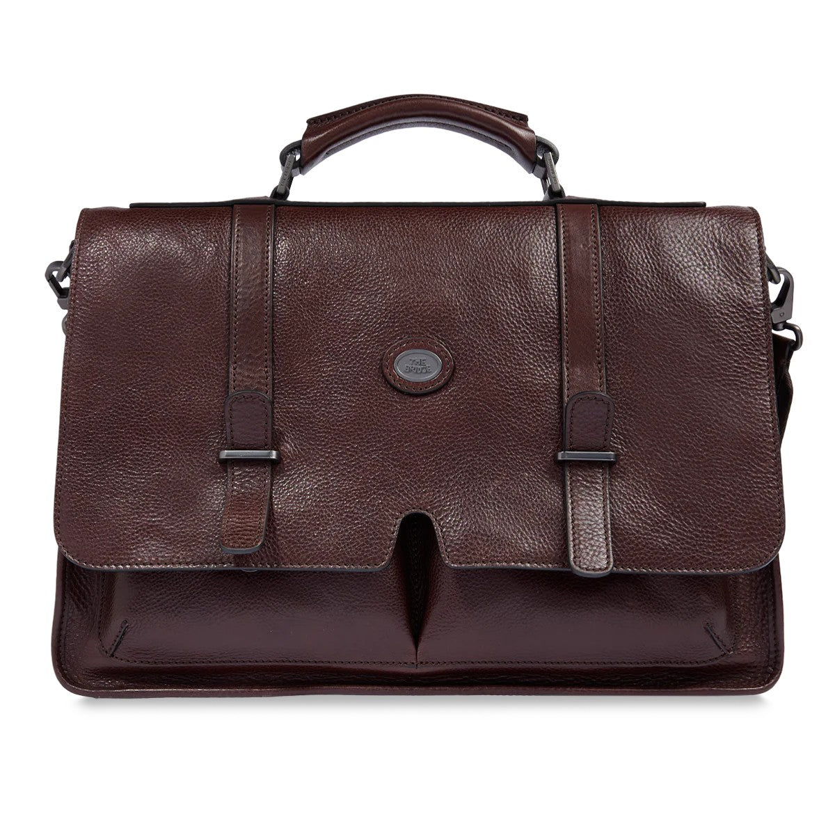 The Bridge borsa da lavoro in pelle "Isaia" Marrone 066135D3.KE CASTAGNA