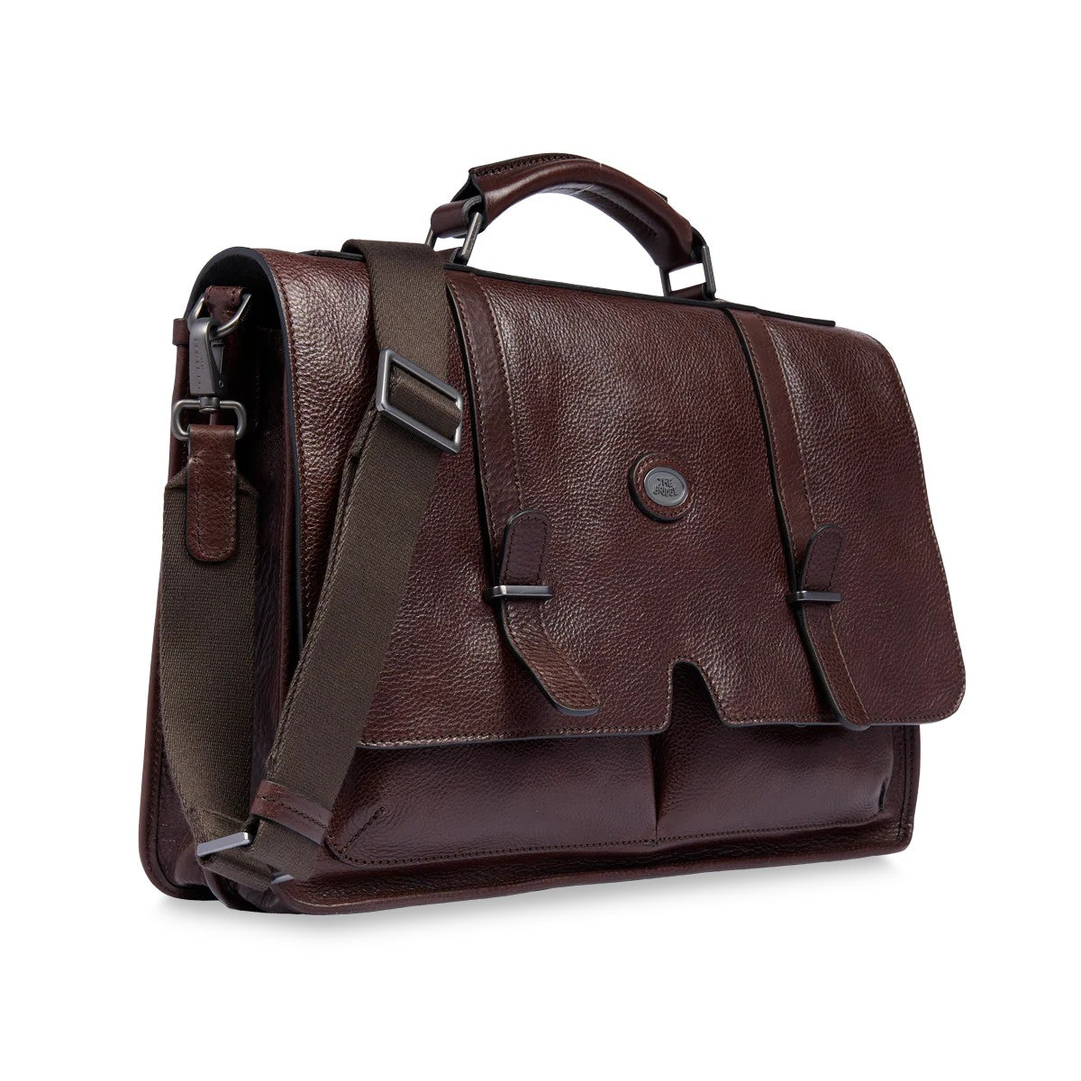 The Bridge borsa da lavoro in pelle "Isaia" Marrone 066135D3.KE CASTAGNA