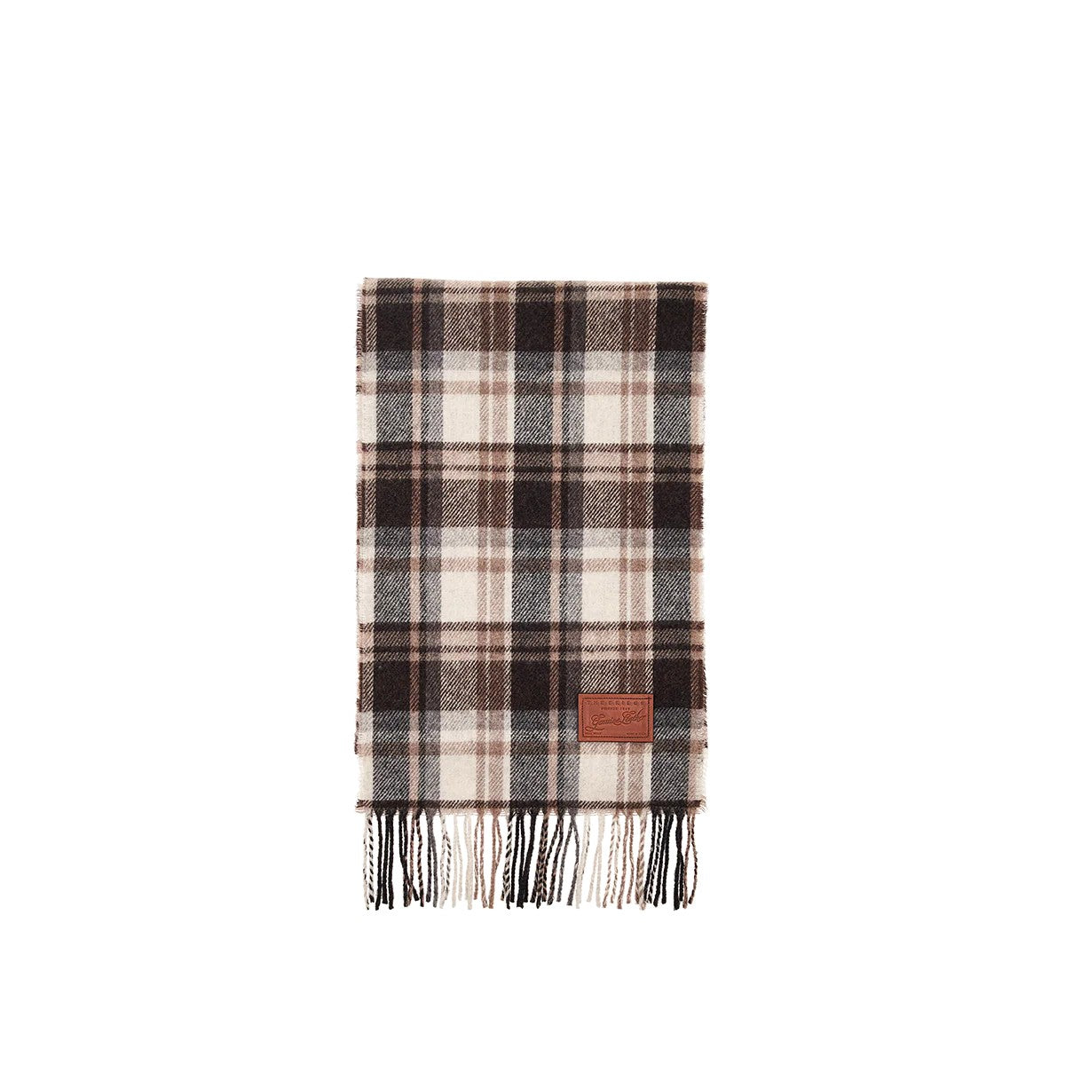 The Bridge sciarpa in lana "Sciarpe Check" Marrone 121405NE.ZO CHECK BROWN