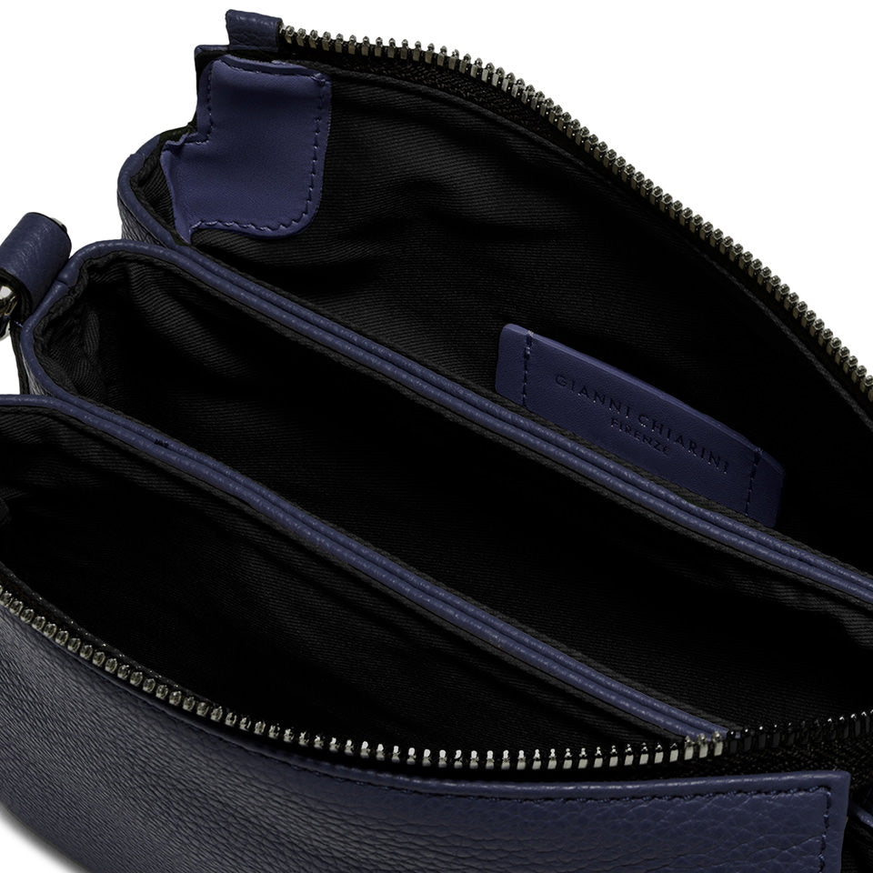 Gianni Chiarini borsa a tracolla in pelle "Three" Blu BS4362COMM GRN.0208 NAVY