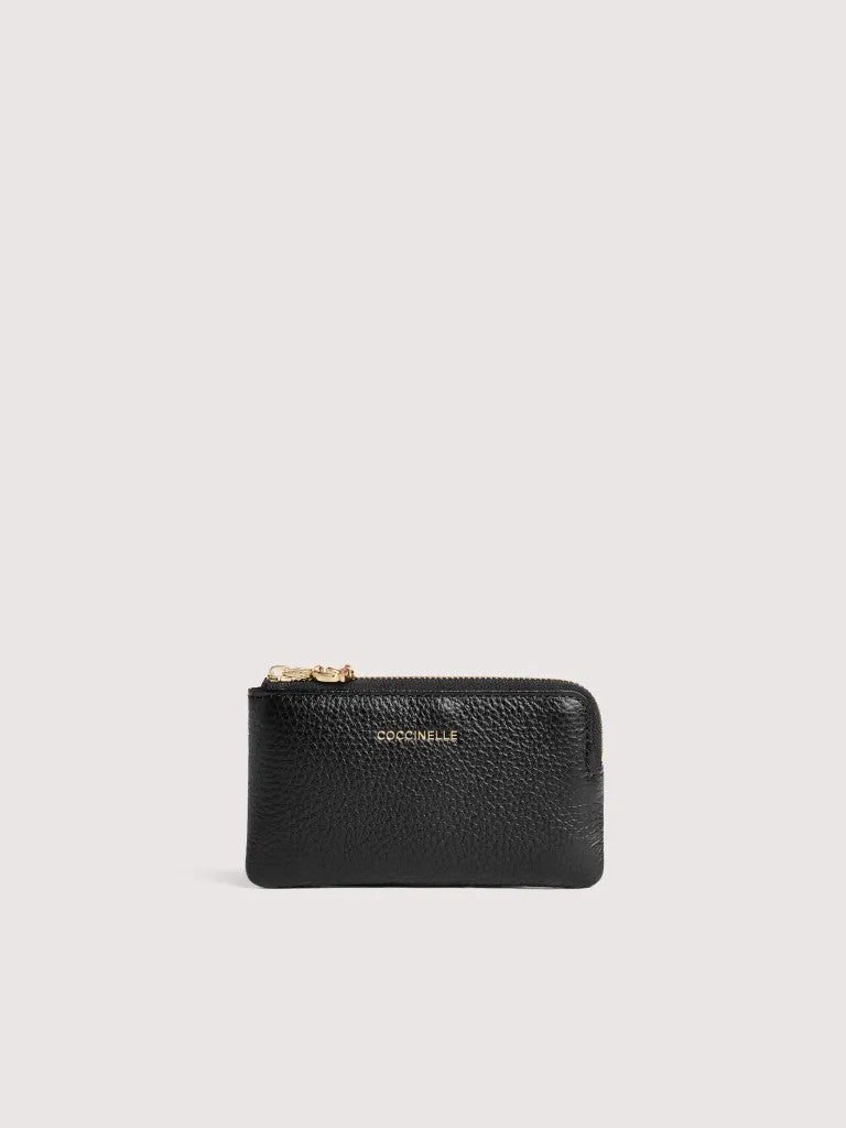 Coccinelle portachiavi a bustina in pelle "C-Me Softy" Nero E2TBM193101.001 NOIR