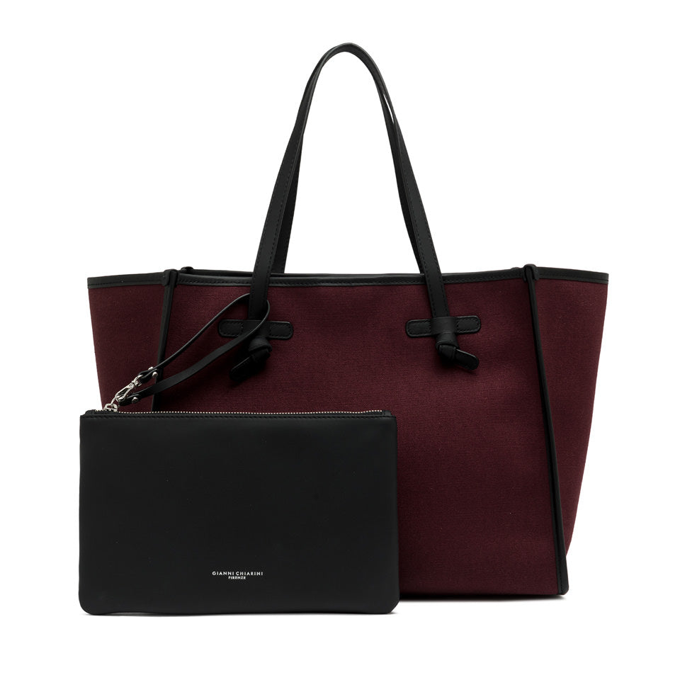 Gianni Chiarini borsa shopping in tessuto e pelle" Marcella" Bordeaux BS6850COMMCNV-SE.14196 OXBLOOD