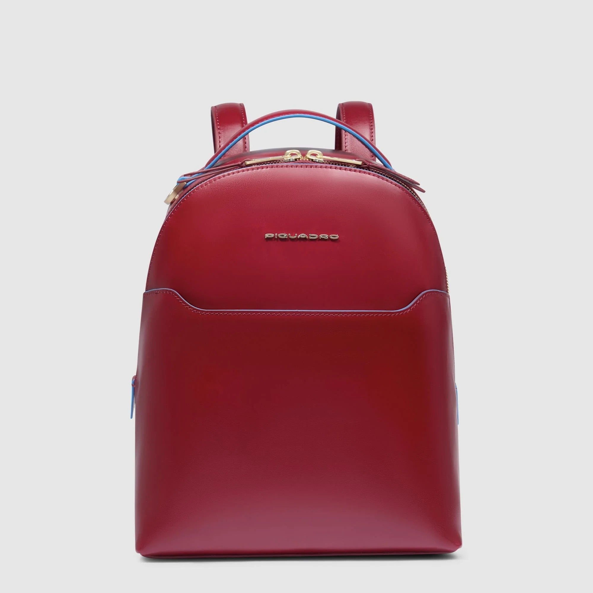 Piquadro zaino in pelle "Blue Square" Rosso CA6677B2.R