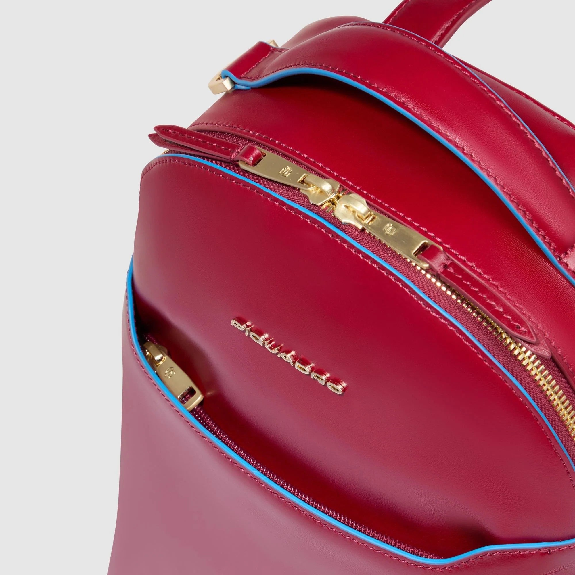 Piquadro zaino in pelle "Blue Square" Rosso CA6677B2.R