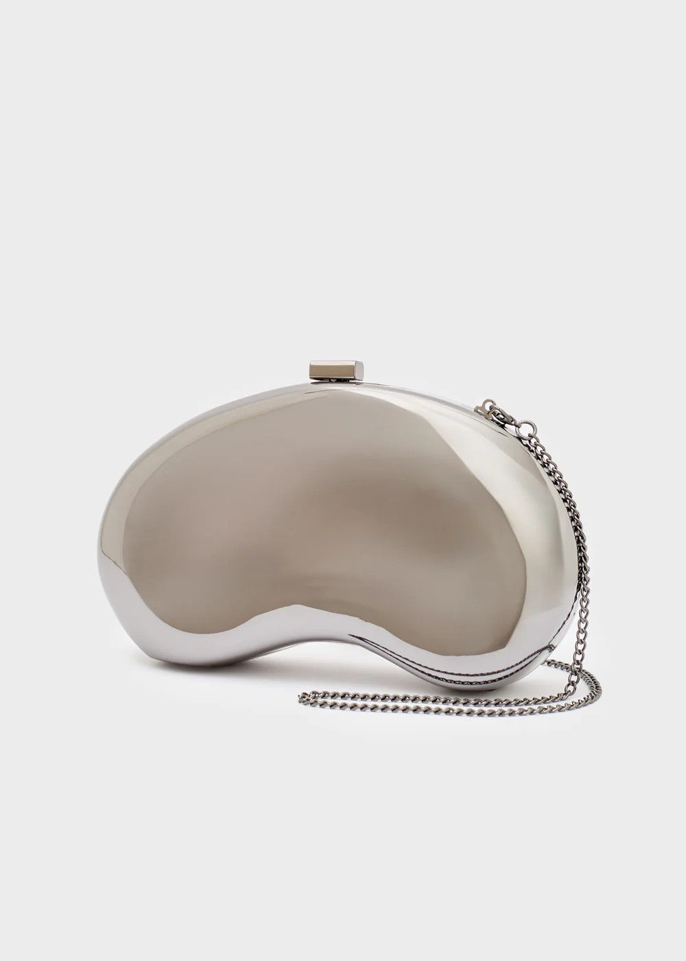 Nalì pochette in metallo "Cleo" Argento LYPC0027.CANNA DI FUCILE