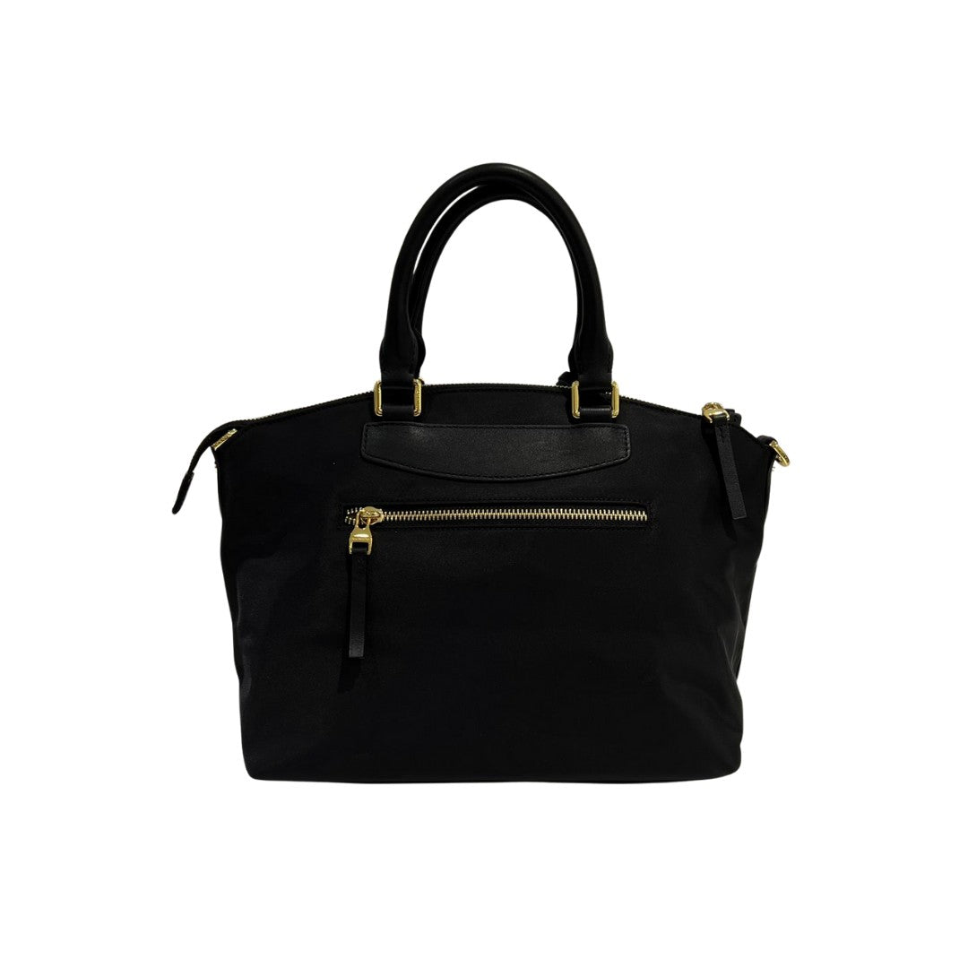 Nannini borsa a mano in tessuto e pelle "Elsa" Nero 19021.NERO