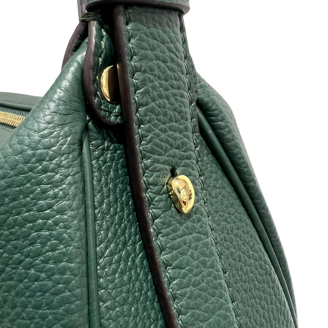 Nannini borsa a spalla in pelle "Keira" Verde 18677.BOTTIGLIA