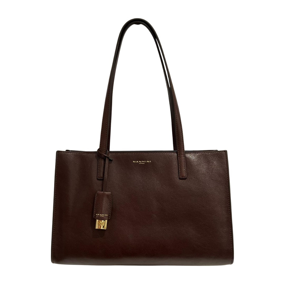 Nannini borsa shopping in pelle "Helga-D" Cuoio 18720-4.CUOIO