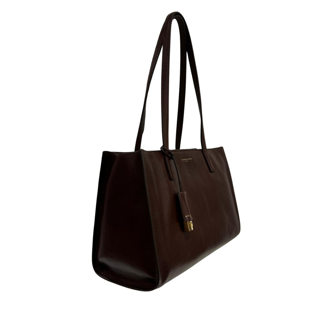 Nannini borsa shopping in pelle "Helga-D" Cuoio 18720-4.CUOIO
