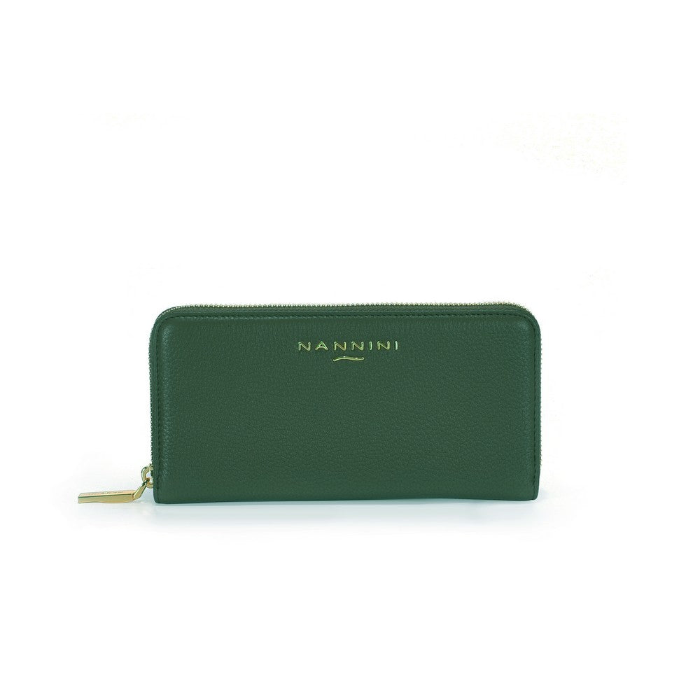 Nannini portafogli in pelle "Wallis" Verde QB0688-1.BOTTIGLIA