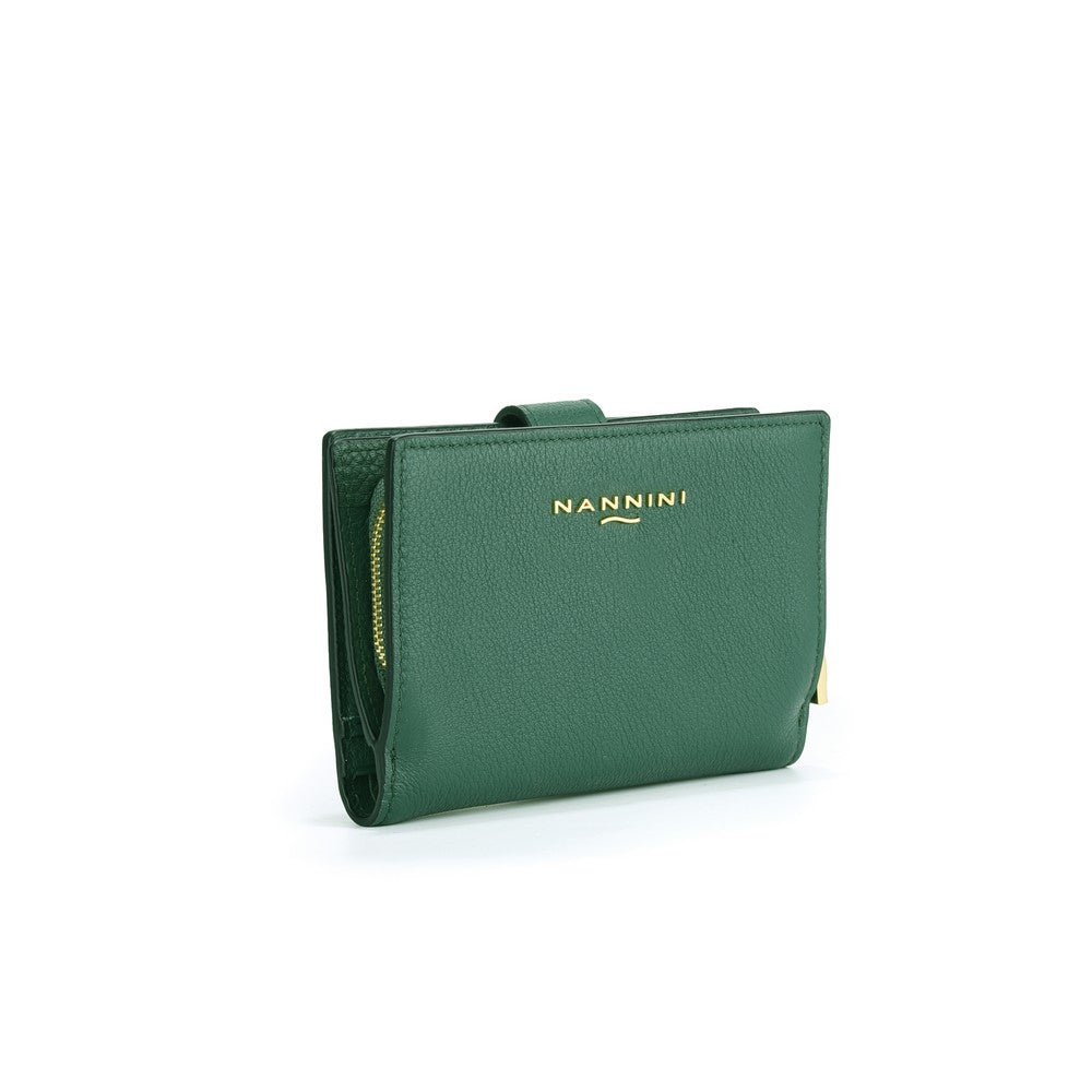Nannini portafogli in pelle "Wallis" Verde QB1007.BOTTIGLIA