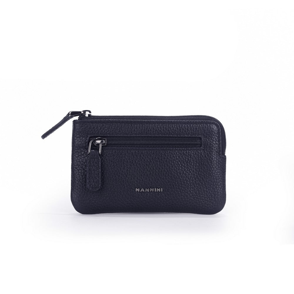 Nannini portachiavi a bustina in pelle "Linea B" Blu QB0785.BLU
