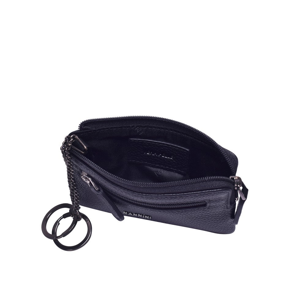 Nannini portachiavi a bustina in pelle "Linea B" Blu QB0785.BLU