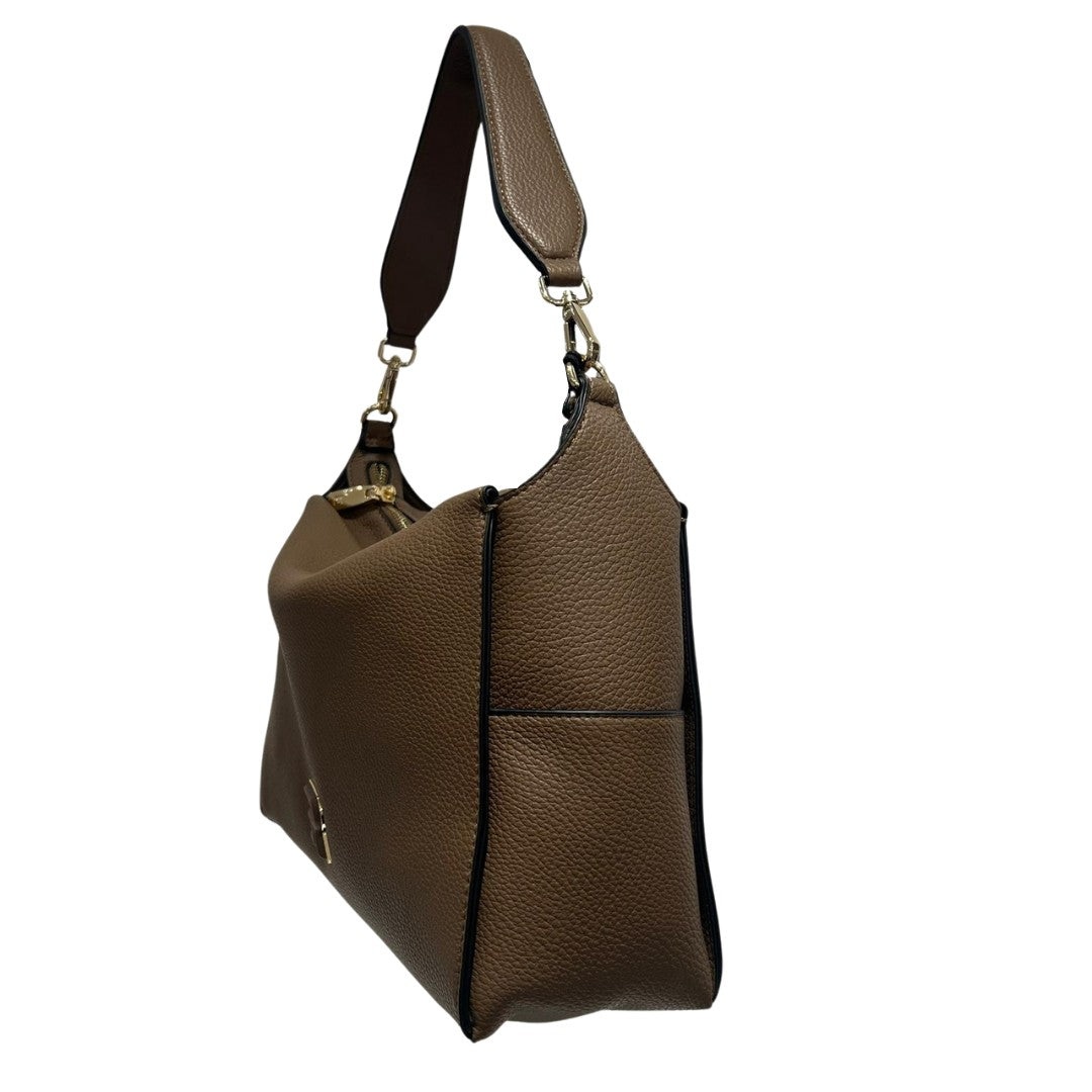 Ermanno Firenze borsa a spalla in ecopelle "Victoria" Tortora 12402014.TAUPE