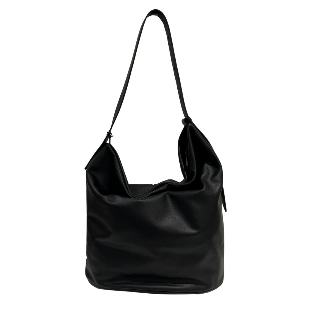 Loristella borsa a spalla in pelle "Carmen" Nero 3010.NERO