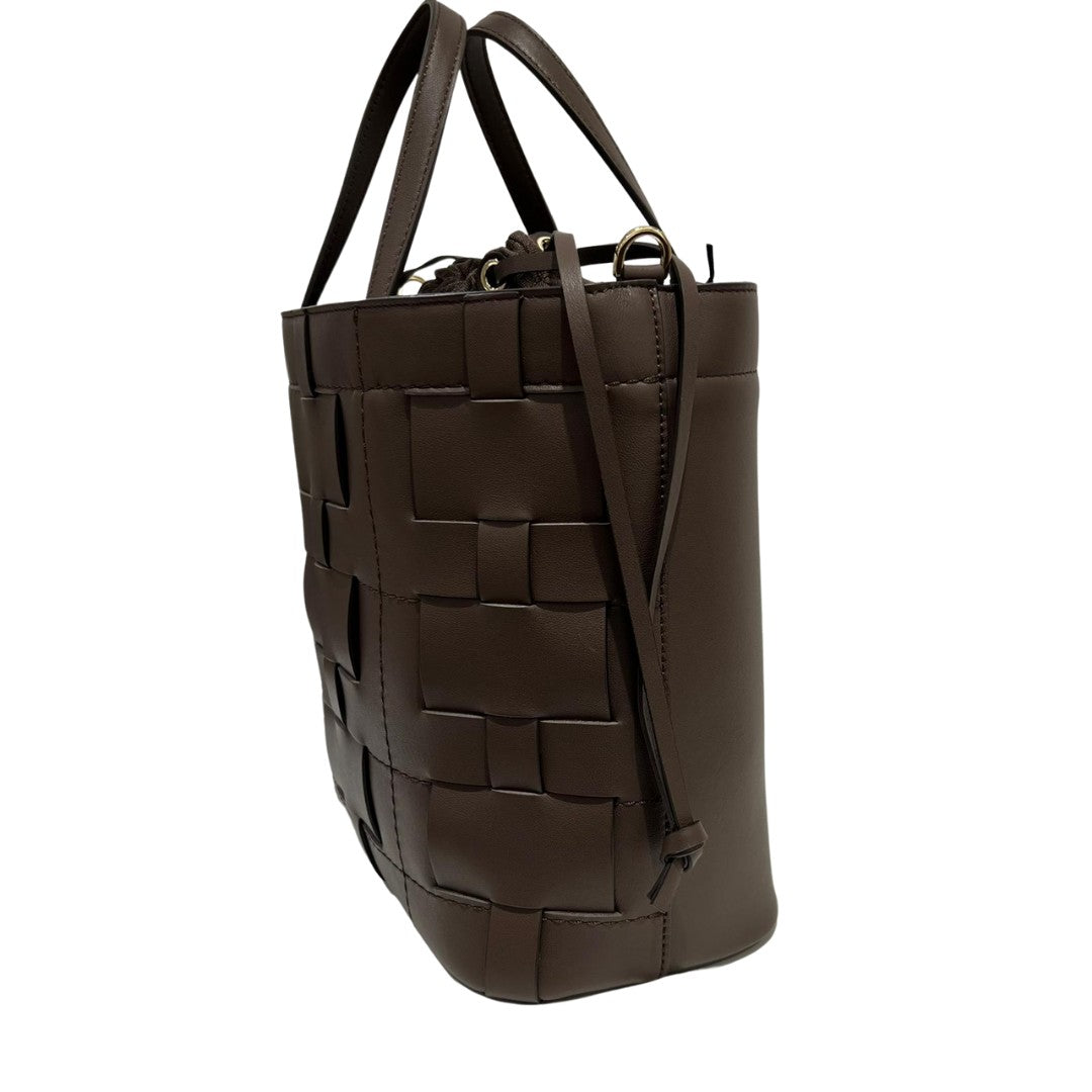 Loristella borsa a mano in pelle "Claudia" Marrone 2966.CACAO
