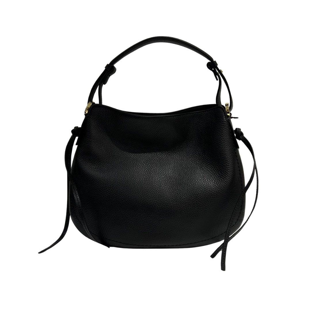 Loristella borsa a spalla in pelle "Carola" Nero 3033.NERO