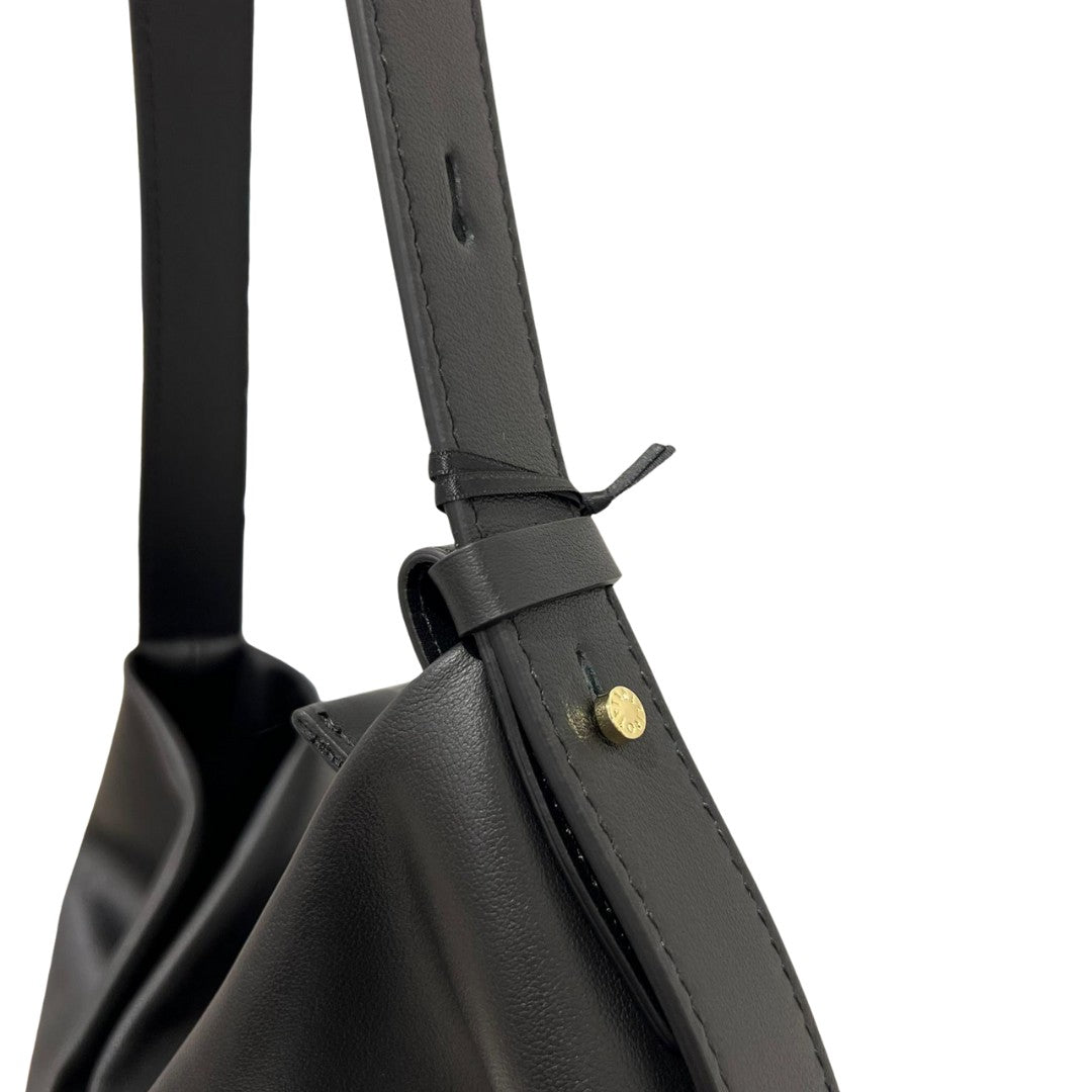 Loristella borsa a spalla in pelle "Carmen" Nero 3011.NERO