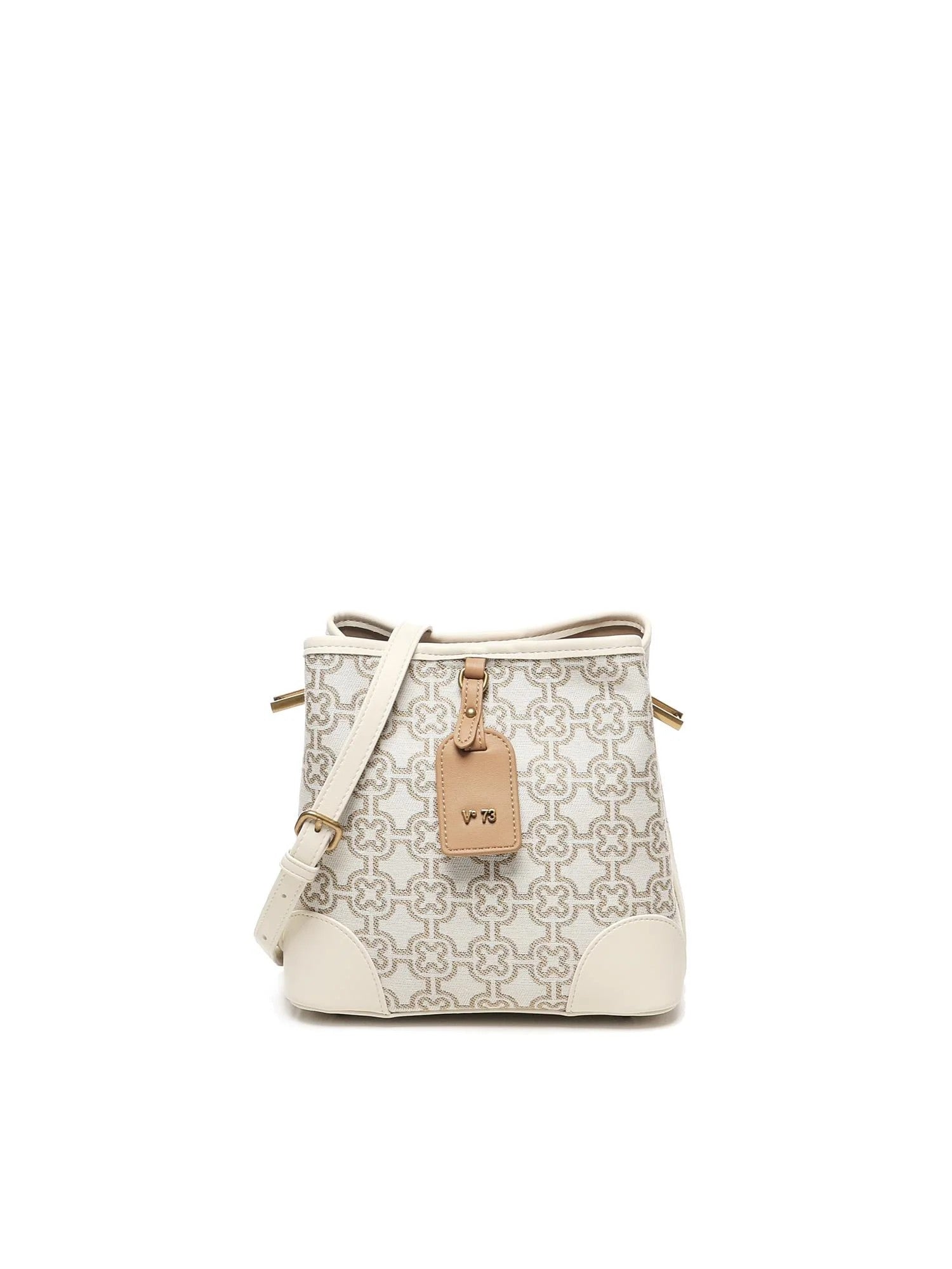V73 borsa secchiello in ecopelle "Harriet" Multicolor 73BS8G202.BEIGE MULTI
