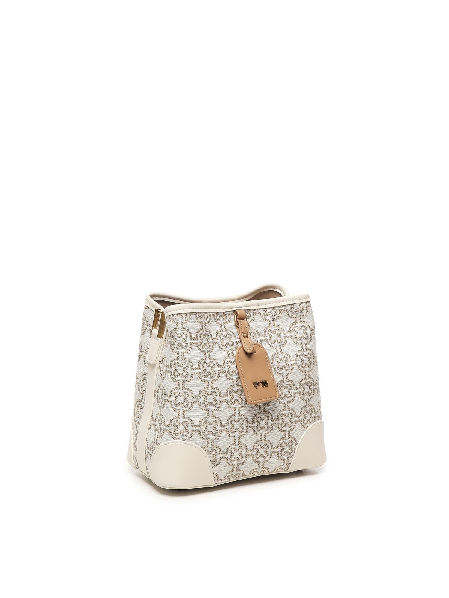 V73 borsa secchiello in ecopelle "Harriet" Multicolor 73BS8G202.BEIGE MULTI