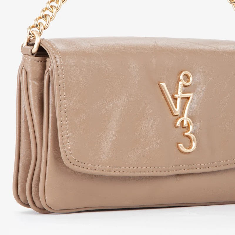 V73 borsa a spalla in ecopelle "Louise" Tortora 73BS9D303.TAUPE