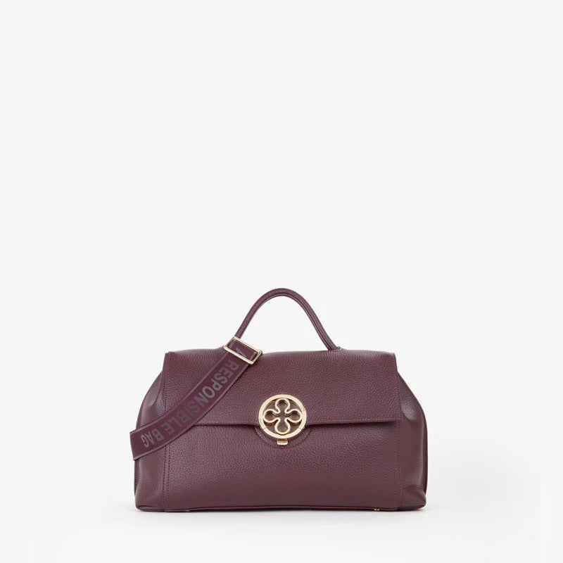V73 borsa a mano in ecopelle "Federica" Bordeaux 73BS9ER01.BORDEAUX