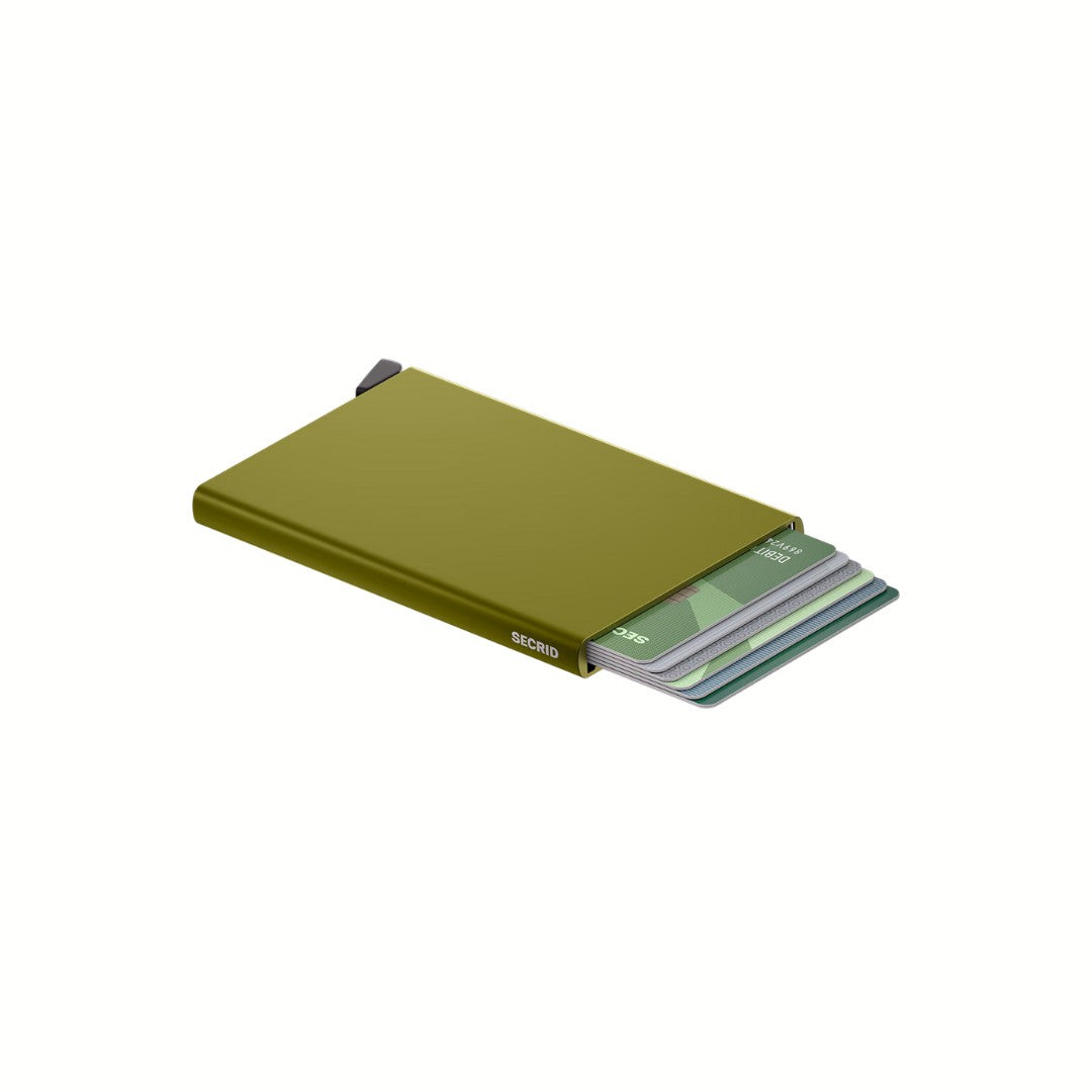 Secrid porta carte di credito in alluminio "Cardprotector" Verde C.KELP