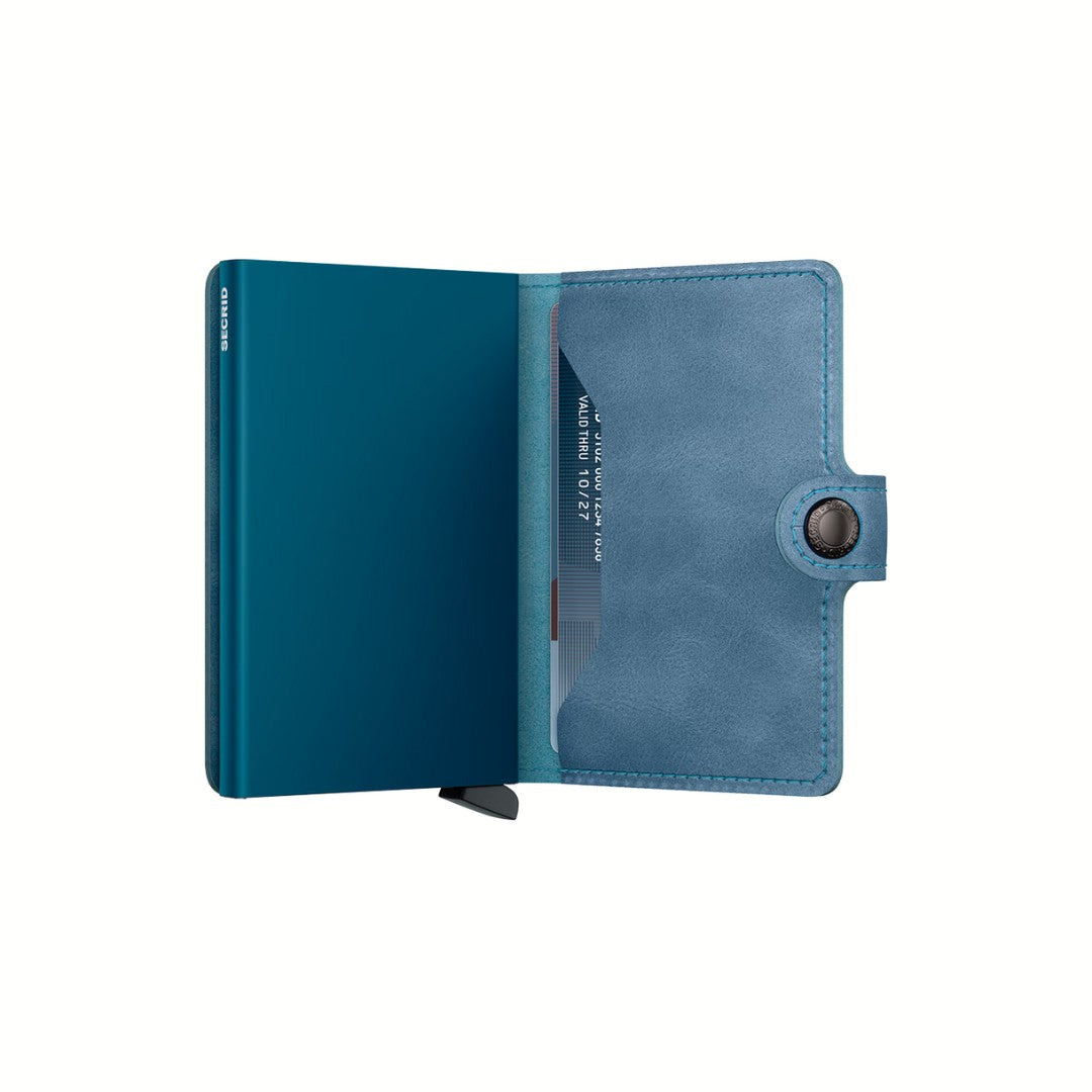 Secrid portafogli compatto in alluminio e pelle "Miniwallet Vintage" Arancione MV.ORANGE