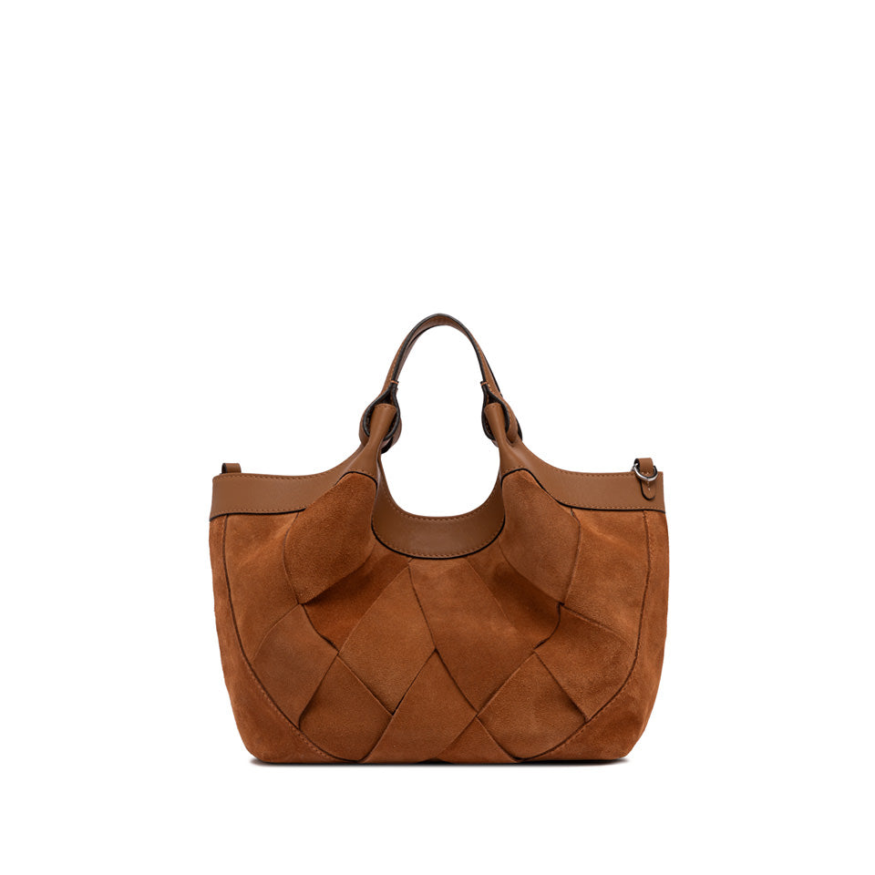 Gianni Chiarini borsa a mano in camoscio "Dua" Cuoio BS12349 INT-CM.1478 CARAMEL