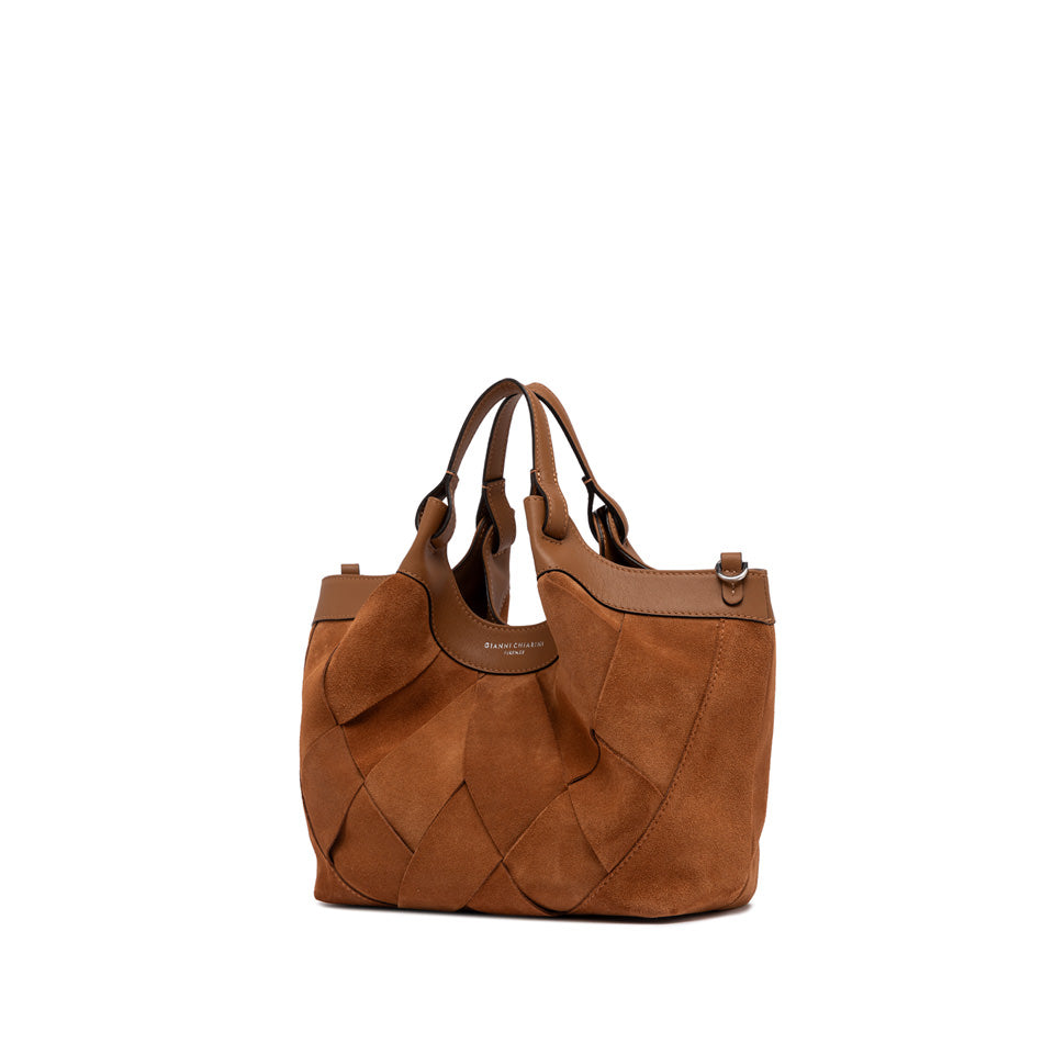 Gianni Chiarini borsa a mano in camoscio "Dua" Cuoio BS12349 INT-CM.1478 CARAMEL