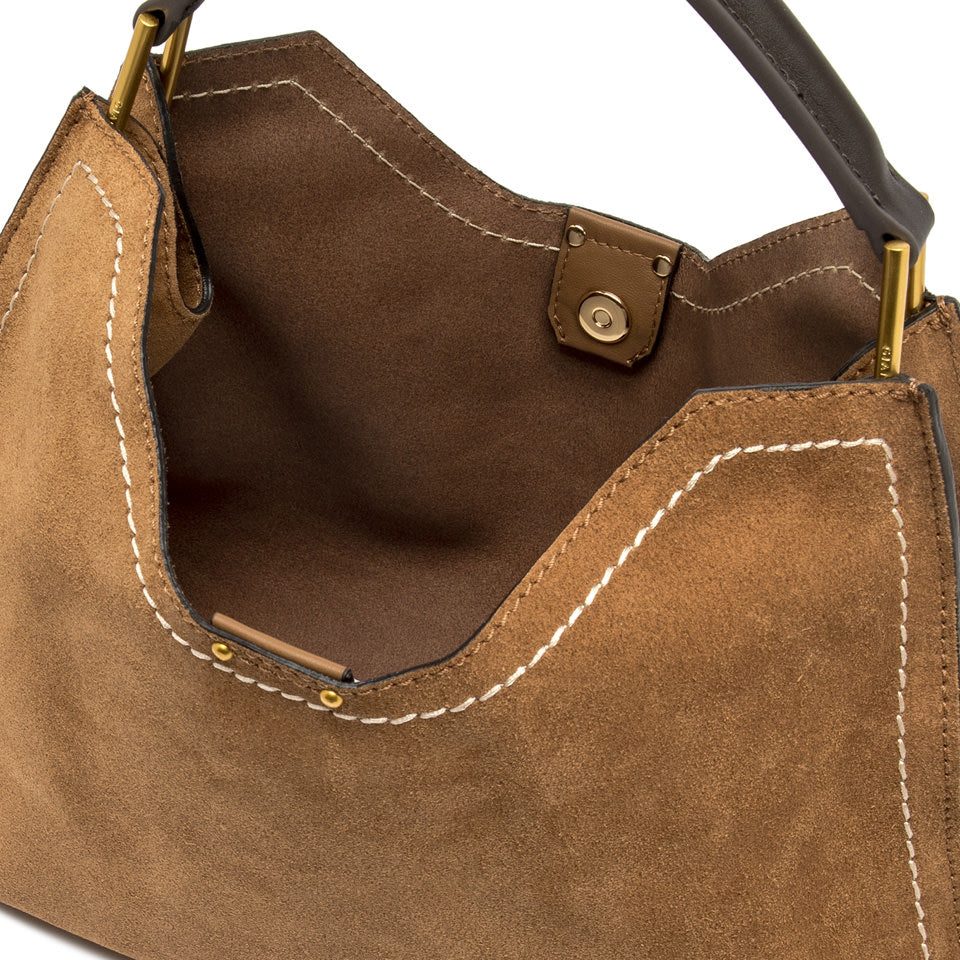 Gianni Chiarini borsa a mano in camoscio "Aurora" Cuoio BS12286 CM-PLMCP.1478 CARAMEL