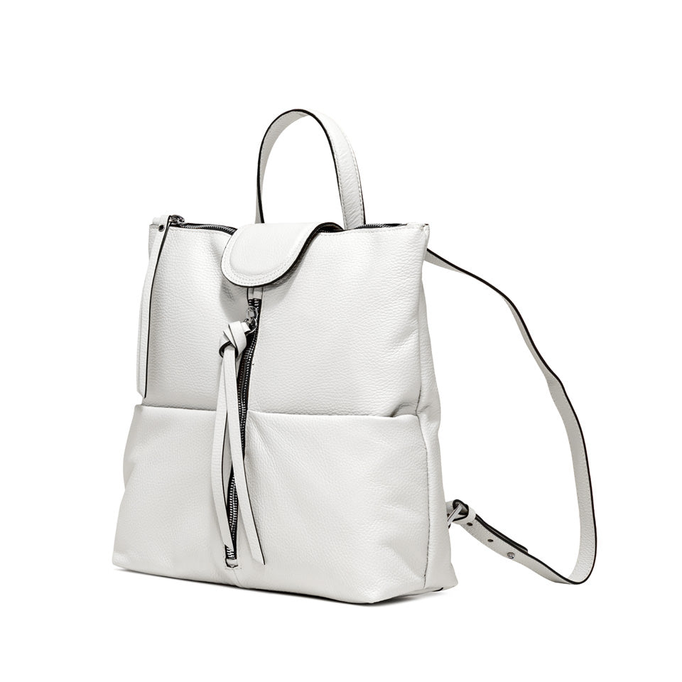 Gianni Chiarini zaino in pelle "Giada" Bianco ZN7040COMM-GRN.3890 MARBLE
