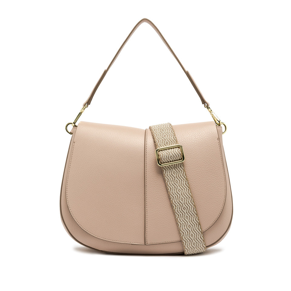 Gianni Chiarini borsa a spalla in pelle "Helena Round" Rosa BS6037COMM GRN-NAOP.14363 PINK