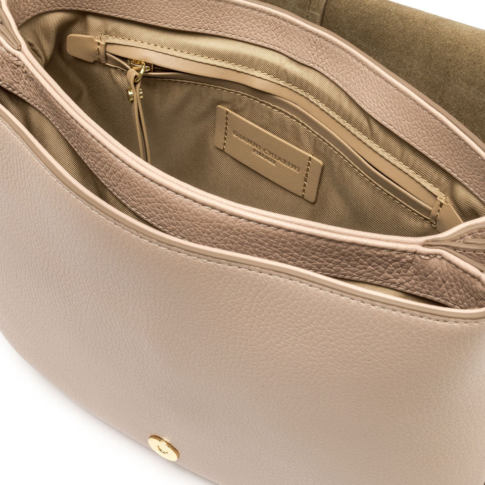 Gianni Chiarini borsa a spalla in pelle "Helena Round" Rosa BS6037COMM GRN-NAOP.14363 PINK