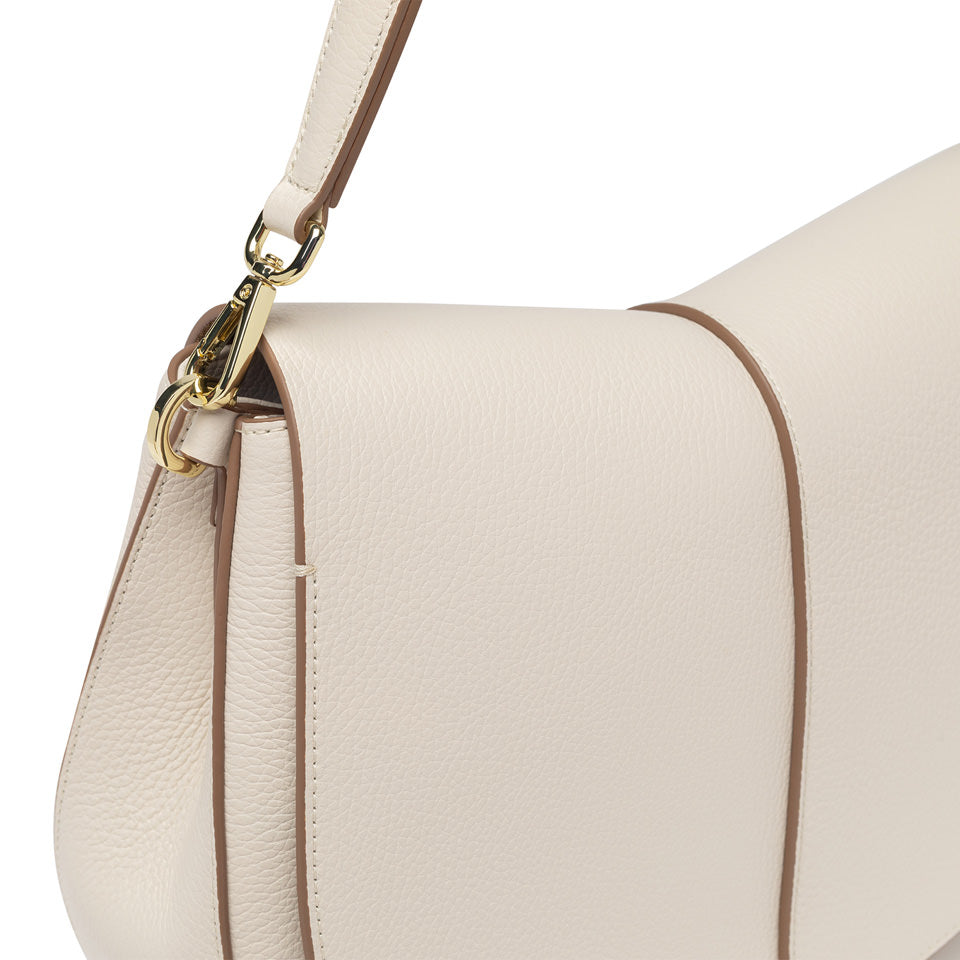Gianni Chiarini borsa a spalla in pelle "Helena Round" Bianco BS6037COMM GRN-NAOP.3890 MARBL
