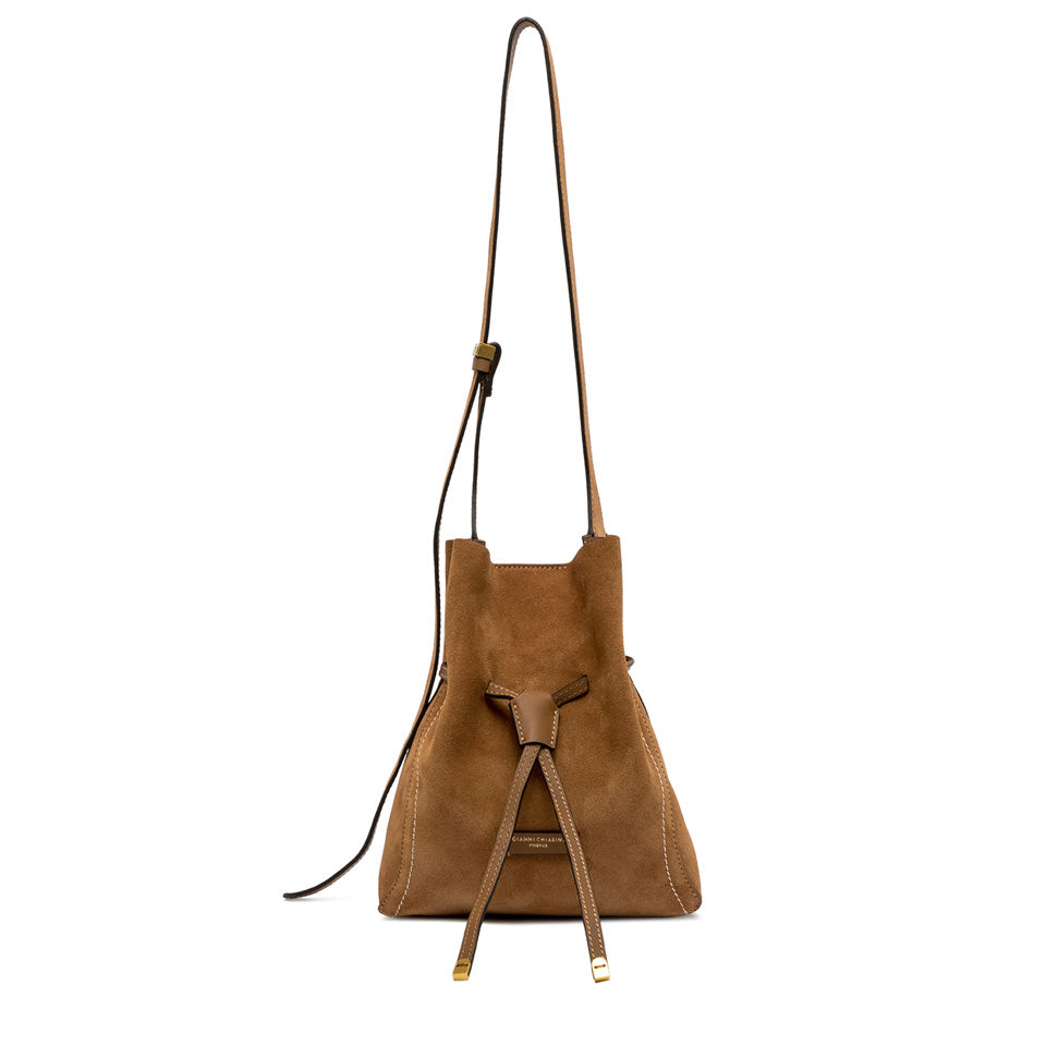 Gianni Chiarini borsa secchiello in camoscio "Sienna" Cuoio BS11786 CM-PL.1478 CARAMEL