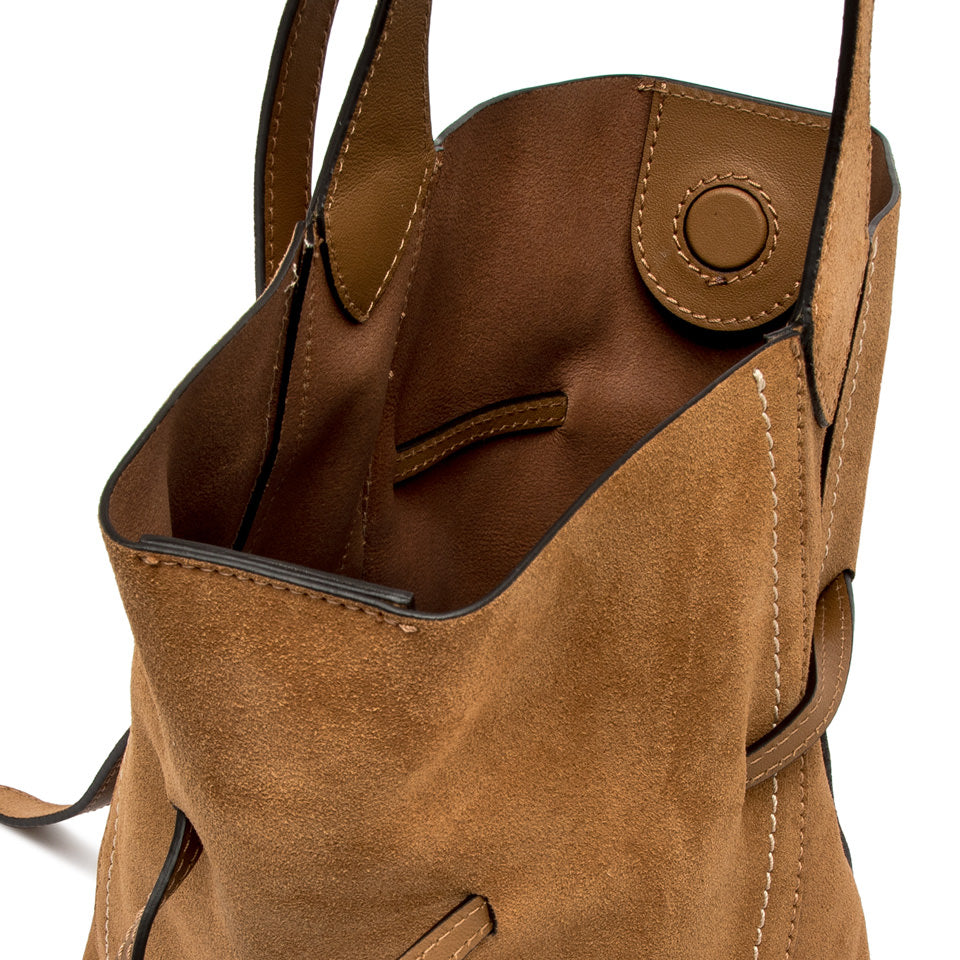 Gianni Chiarini borsa secchiello in camoscio "Sienna" Cuoio BS11786 CM-PL.1478 CARAMEL