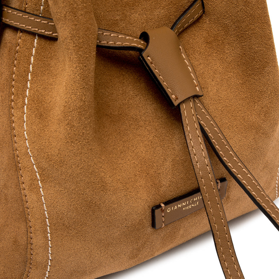 Gianni Chiarini borsa secchiello in camoscio "Sienna" Cuoio BS11786 CM-PL.1478 CARAMEL