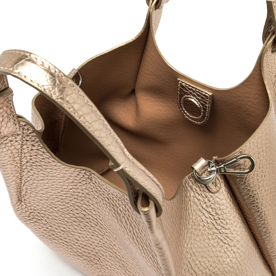 Gianni Chiarini borsa a mano in pelle "Dua" Platino BS9719RNGDBL.14368 MIRAGE-CLAY