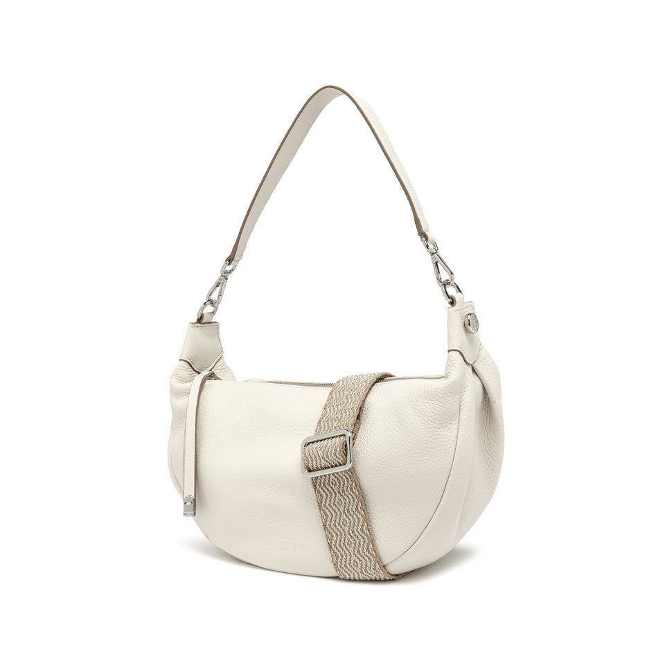 Gianni Chiarini borsa a spalla in pelle "Aisha" Bianco BS11550COMM GRN-NA.3890 MARBLE