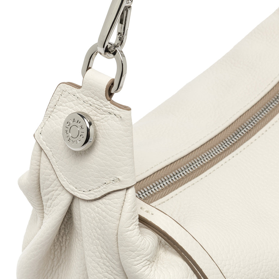 Gianni Chiarini borsa a spalla in pelle "Aisha" Bianco BS11550COMM GRN-NA.3890 MARBLE